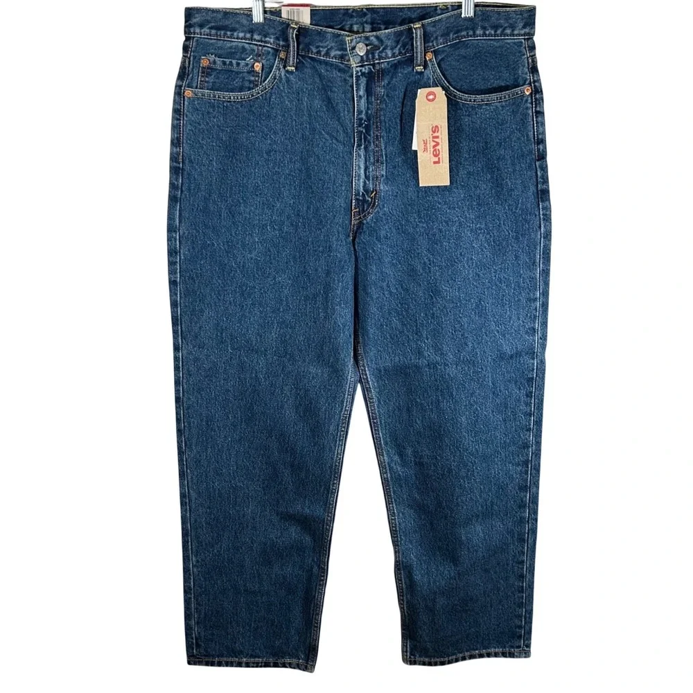 Levis 550 Relaxed Fit Tapered Leg Jeans Mens 40x30 Medium Wash Denim 00550-4886